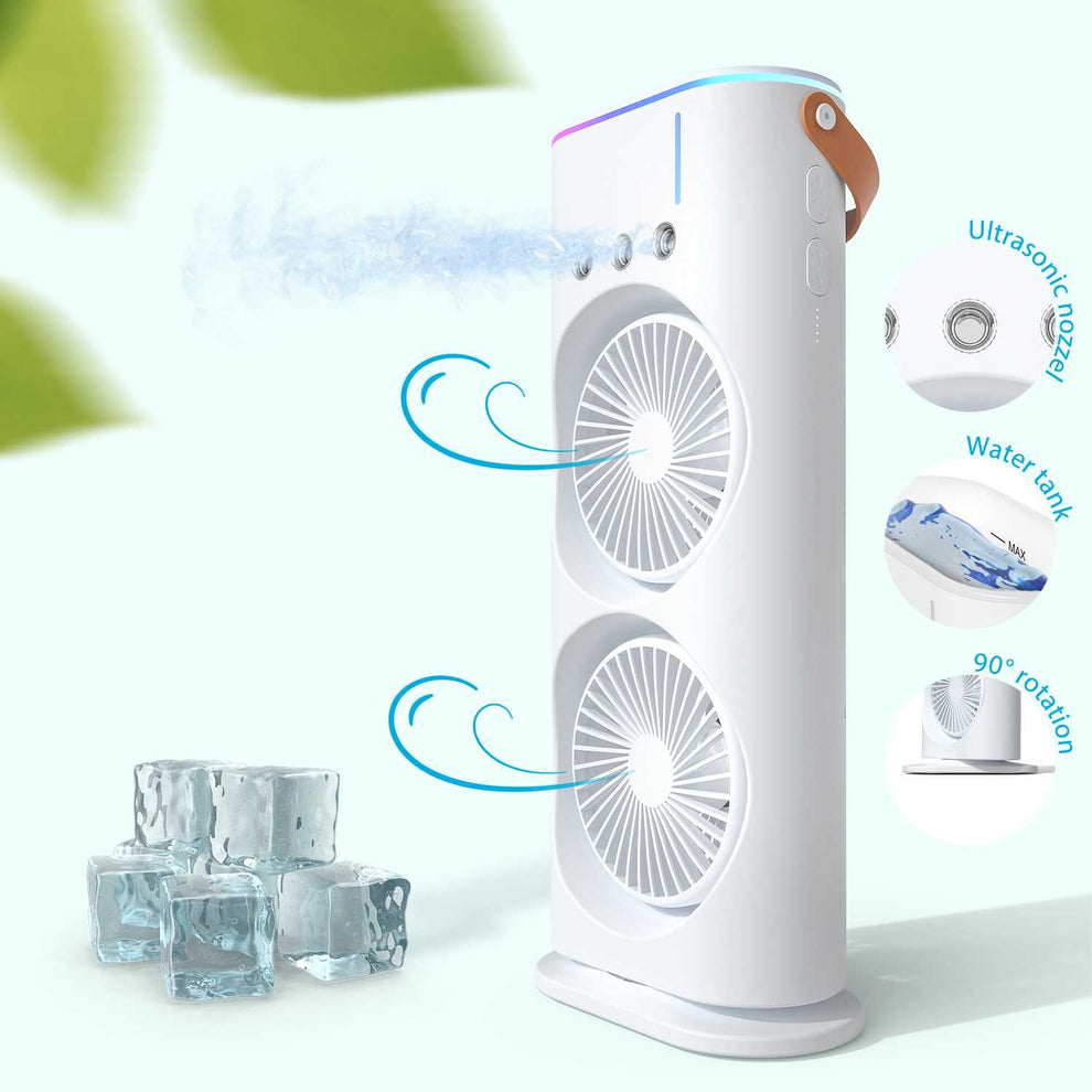SwiftChill Portable Air Cooler Fan – USB Rechargeable Mini Fan for Home, Office & Travel